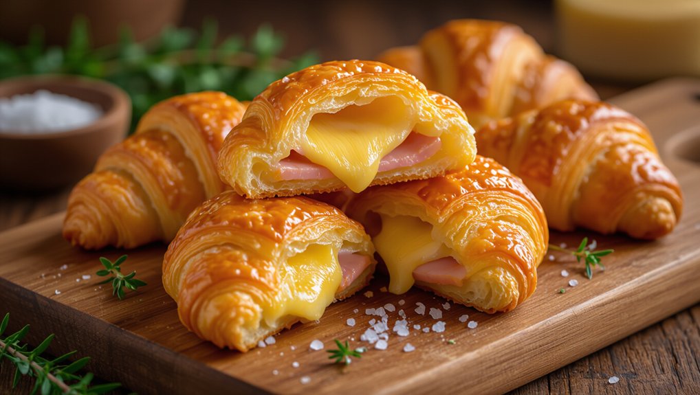 buttery ham and cheese