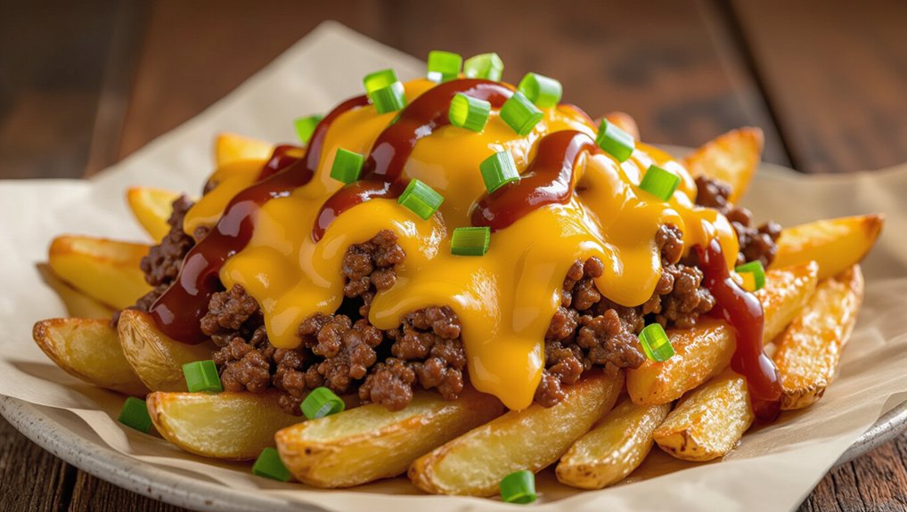 cheesy beefy loaded fries