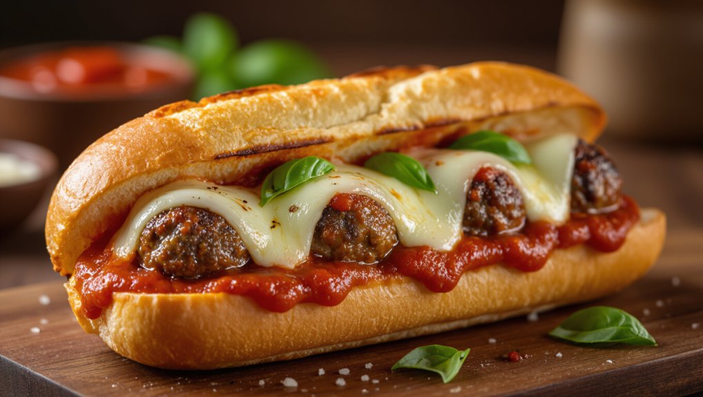 cheesy saucy meatball delight