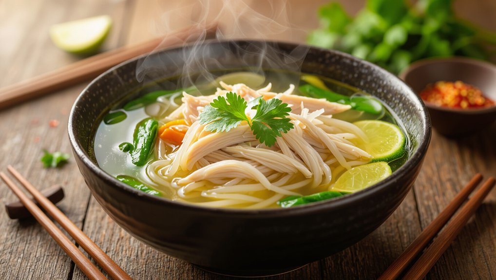 comforting chicken noodle soup