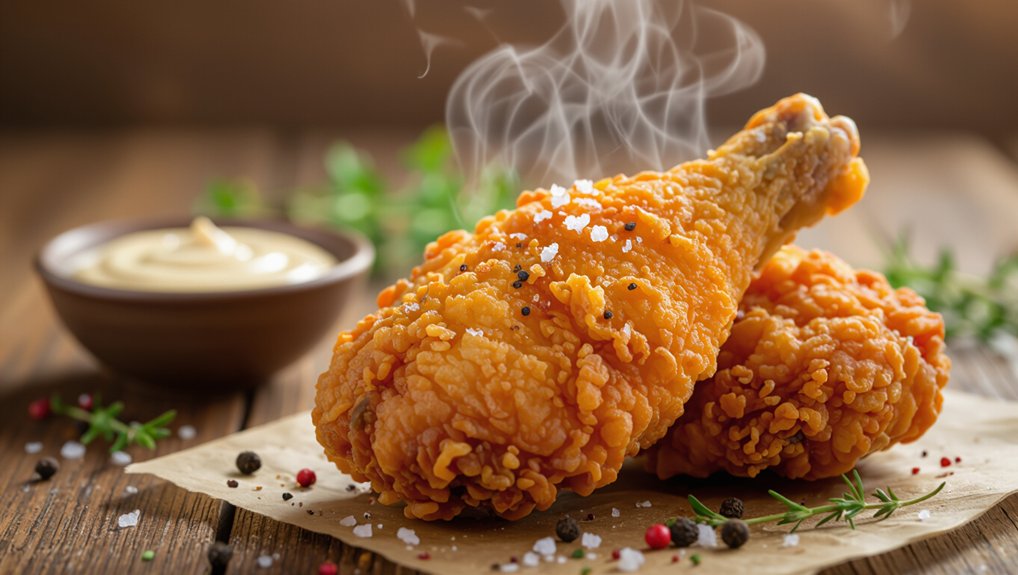 crispy golden fried chicken