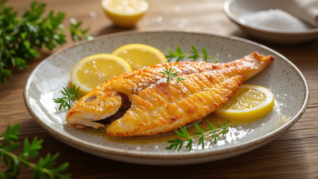 crispy lemon herb tilapia