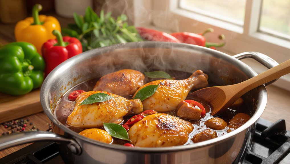 delicious chicken pork adobo