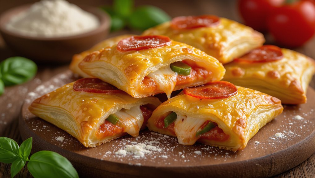 delicious homemade pizza pockets