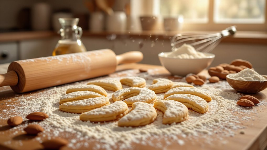 delicious vanilla crescent cookies
