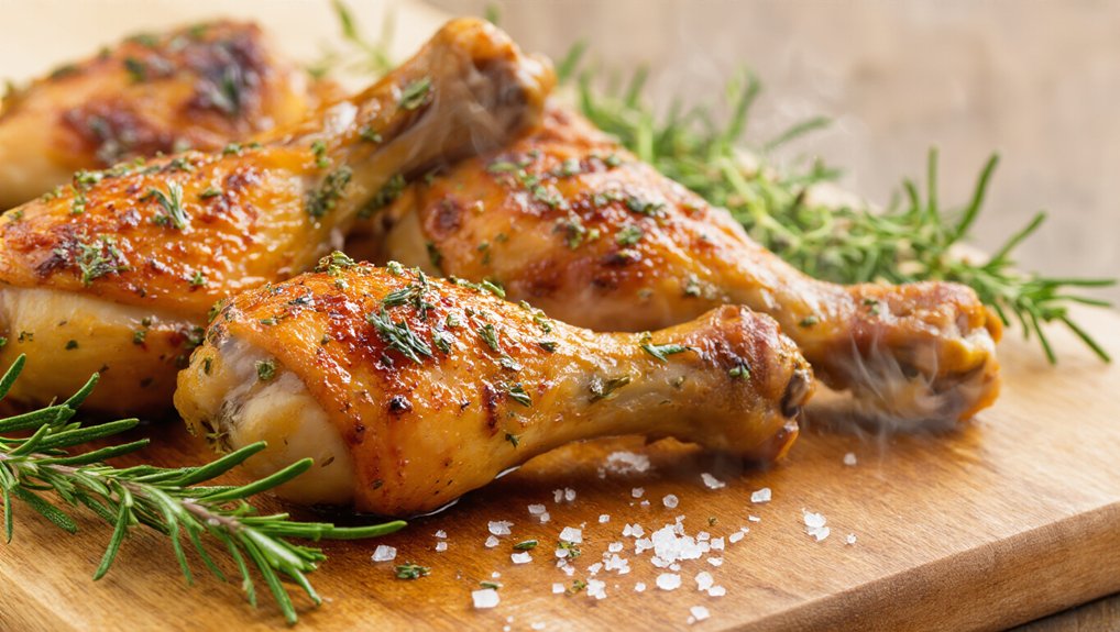 garlic herb roasted drumsticks