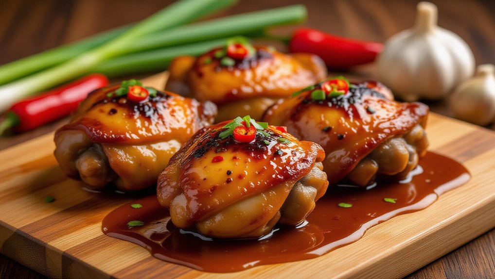 marinate sear garnish serve