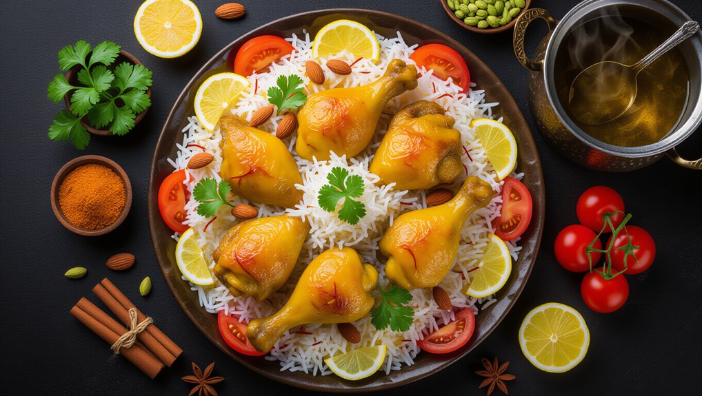 marinate simmer garnish serve