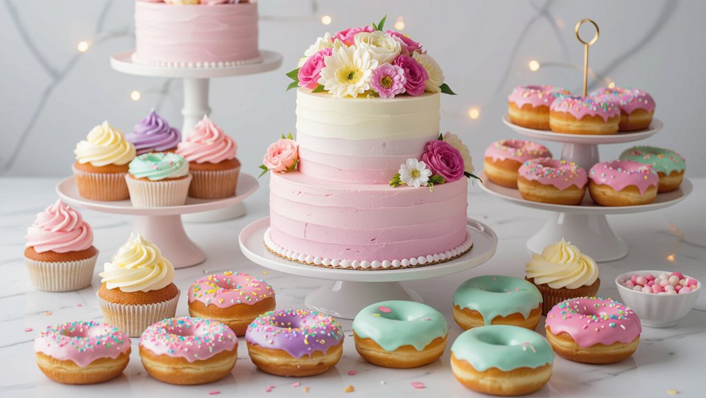 pastel dessert party set