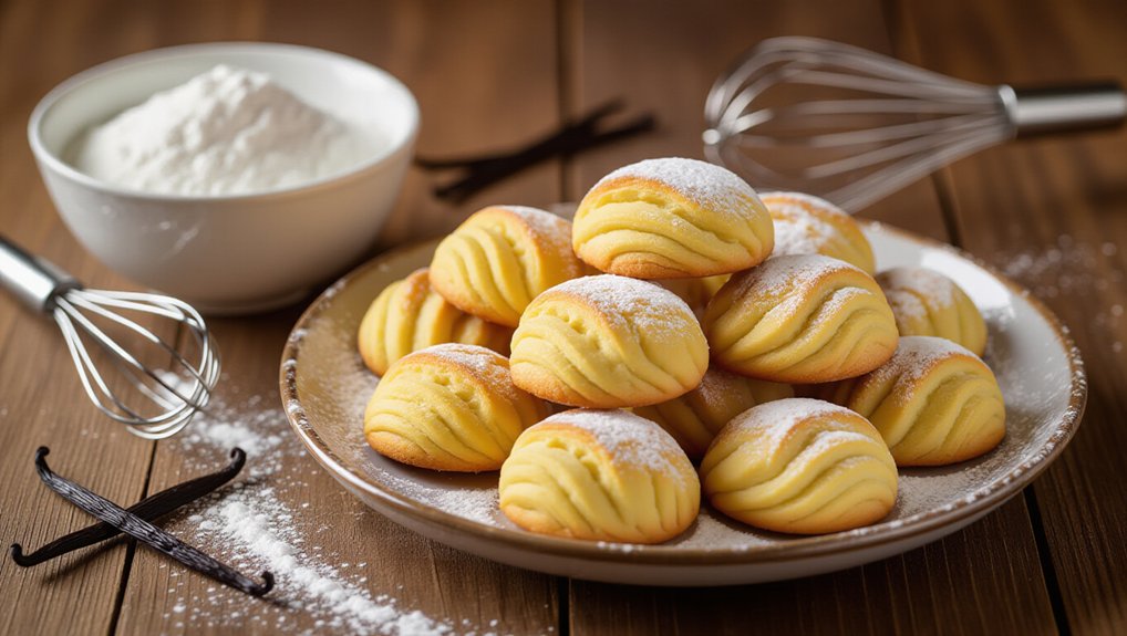 preheat bake dust enjoy