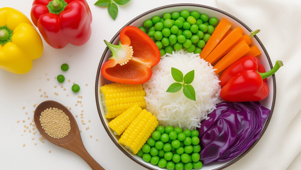 prep ingredients saut garlic