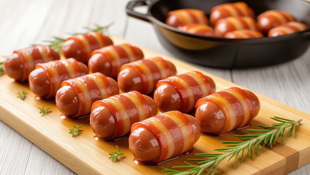 saut sausage garnish herbs