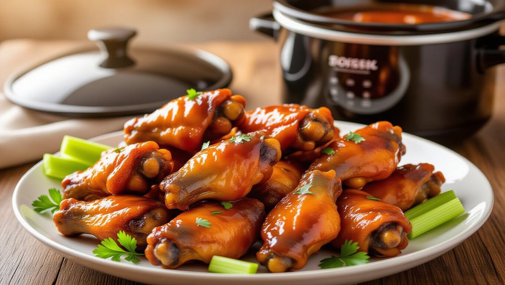 slow cooker bbq wings