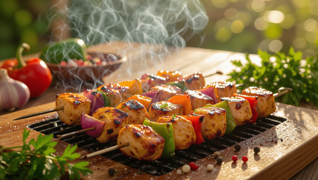 smoky chicken skewers recipe