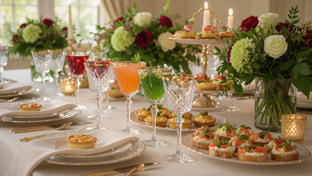 sophisticated cocktail hour planning