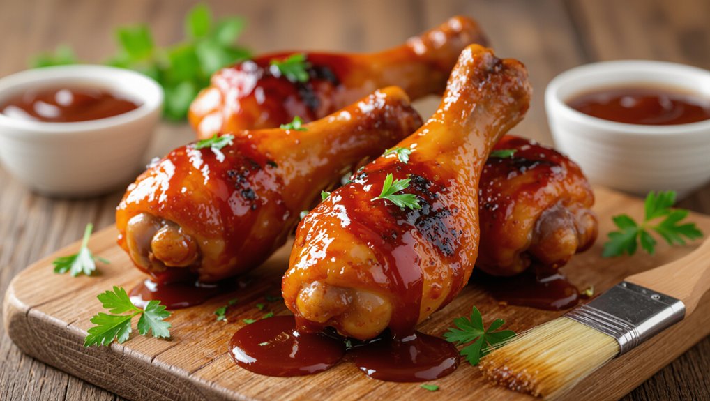 sticky honey bbq drumsticks
