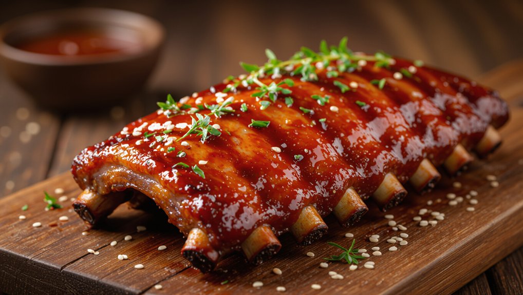 sticky honey bbq ribs