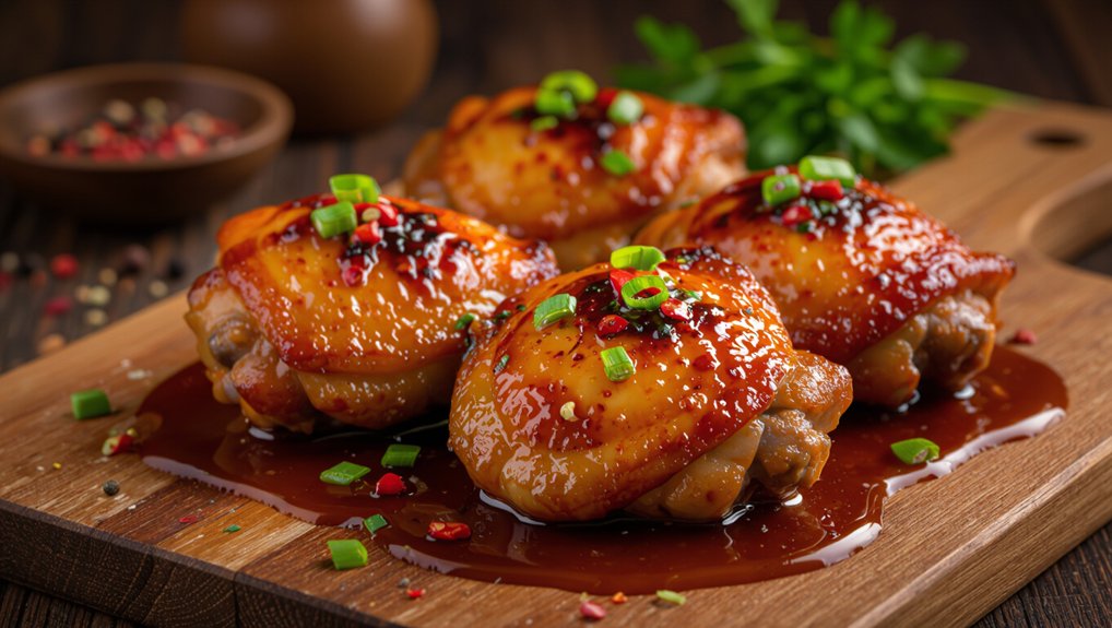 sweet spicy chicken thighs