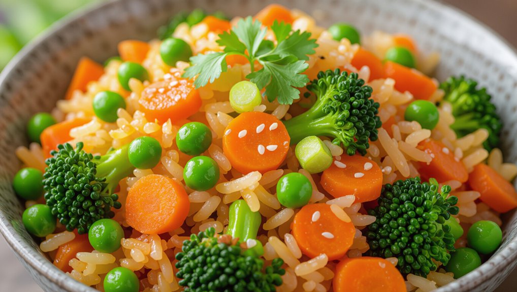 vibrant veggie rice bowl